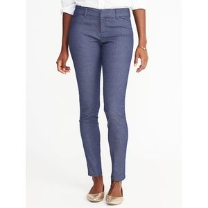 Mid-Rise Chambray Pinstripe Pixie Ankle Pants